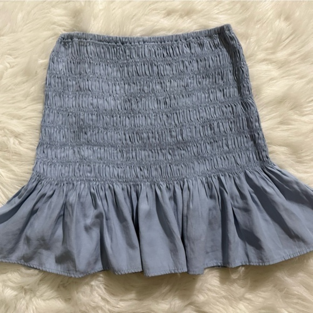 Cloud Ten Sky Blue smocked Top